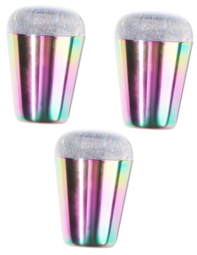 POPETPOP 3st Klarer Nailart-stempel Stempelwerkzeug Für Gelee-nägel Nagelkunst-gelee-stempel Nagelkunst-stempelwerkzeug Geleestempel Für Nägel Silikonstempel Für Nägel Gradient Fingernagel