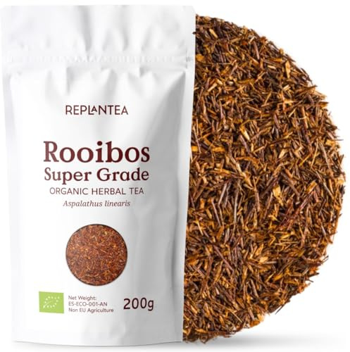 TE ROOIBOS SUPERIOR Ecológico 200g (100 Tazas) | Té Rooibos a Granel Orgánico de Gran Aroma Calidad Super Grade REPLANTEA