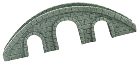 BESPORTBLE Miniature Stone Bridge Model Decoration for Aquarium and Mini Garden, Diy Scenic Landscape Bridge Ornament with Three Holes, Micro Bonsai and Fish Tank Accessories