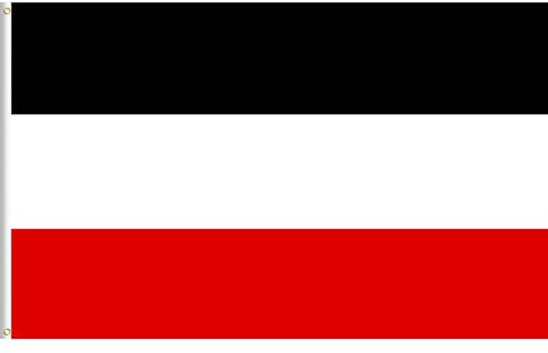 Lixure Flagge Deutsches Kaiserreich 90x150cm Deutsches Reich Fahne -Polyester, Digitaldruck, lebendige Farbe, lichtbeständig, doppelt genäht, mit Messingösen für Garten Innen- Außenbereich