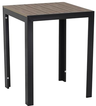 Gardissimo Aluminium Gartentisch Alma 60x60 Anthrazit | Nonwood Tischplatte, Absolut Wetterfest