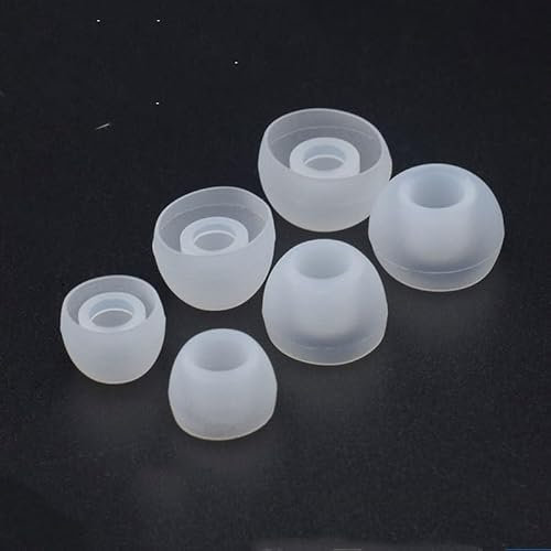 INF 15 Paires d'embouts en Silicone pour écouteurs de 4,5 à 6 mm, 3 Tailles au Choix, Port Confortable, Embouts en Silicone Souple