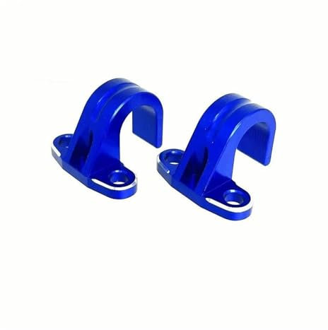 Schlauchklemme Für HON&DA CR125R CR250R CR500R XR650R Motorrad Hinten Bremsleitung Schlauch Kabel Klemme Bremsleitungsklemmen(Farbe:Blau)