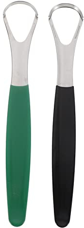 Ipetboom 2sets Raschietto Per Lingua in Acciaio Inox Strumento Per Pulizia Della Lingua Di Raschietti Per Orale Design Ergonomico Facile Da Usare e Trasportare