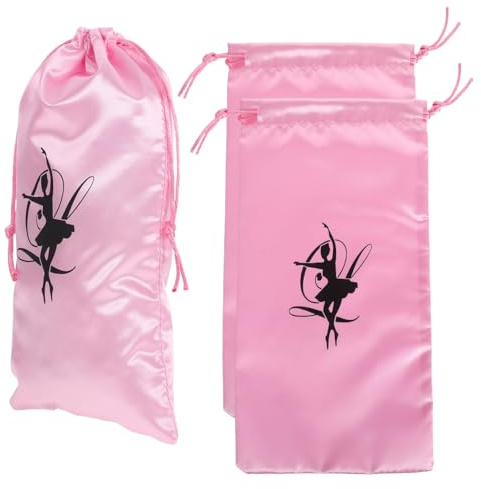 CALLARON À Chaussures De Ballet pour Filles 3 Pièces 10.63X5.12 Pouces À Cordon Léger Et Résistant pour Rangement De Chaussures De Danse Classique Yoga Et Gymnastique