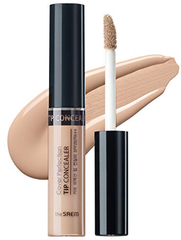 THESAEM Cover Perfection Tip Concealer SPF28 PA++ 6,5g #2 Reichhaltiges Beige - Universell einsetzbarer flüssiger Concealer, vollständig deckendes Makeup für Akne und Hyperpigmentierung