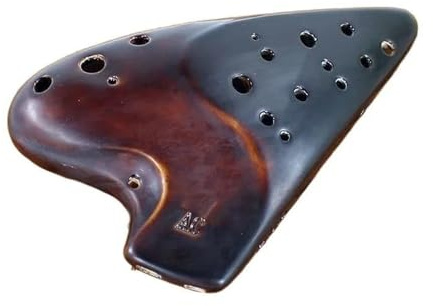 Okarina-Instrument Zweifarbige Keramik-Okarinas, Altton-C-Instrumente, Ocarina Of Time, Professionelle Musikinstrumente(Brown)