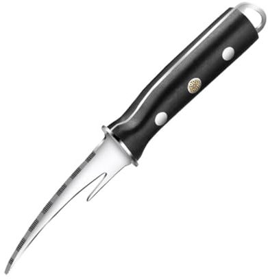 ULTECHNOVO Cortador para Limpiar Mariscos de Línea de Camarones Estructura Simple de Acero Inoxidable Negro en Cocina y Restaurante