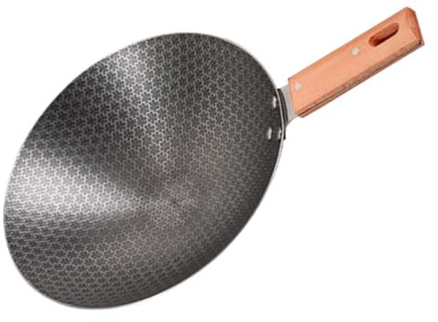Abaodam Petit Wok Traditionnel Pour Cuisine Wok De Cuisson Ustensile Pratique Pour Frire Et Cuire Divers Plats