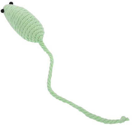 CAPASTEC Katze Spielt Ball Mit Glocke Drinnen, Interaktive Katzenbälle Für Drinnen, Sichere Zahnreinigungs-Kau-Bälle Für Katzen, 20cm Kitten Ball Für Spielzeit Grün