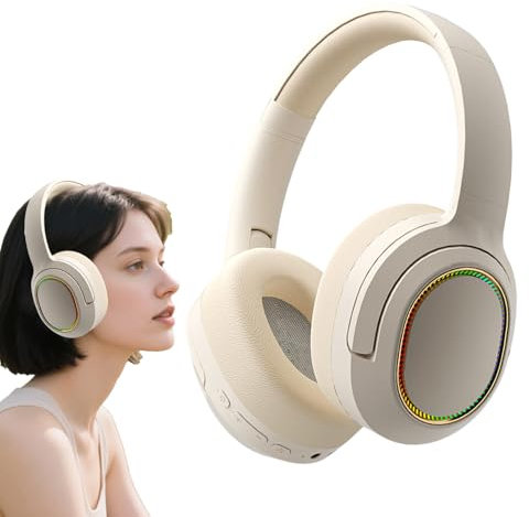 Zuasdvnk Casque Ordinateur sans Fil - Casque sans Fil Bureau | Écouteurs Léger Ergonomique Confortable pour Téléphone Maison Camionneur Plage Jeux