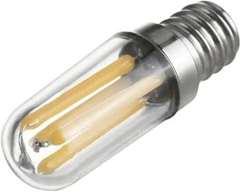 wenwendianzi Lámpara LED de filamento for refrigerador, Regulable, E14 E12, 1 W, 2 W, 4 W, 3000-6000 K, Blanco frío/cálido, 110 V, 220 V(Warm White,E14 220V_1W)