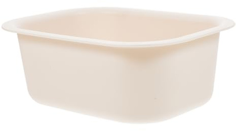 Tragbares Babywaschbecken aus Pp, Beige, Leicht und Robust | Wickeltisch Wasserschüssel, Waschschüssel für Wickeln, Kleine Waschschüssel