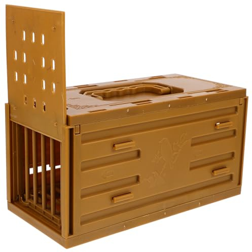 Beaupretty Jaula Portátil para Pájaros Pequeños de Plástico, Transportín Ligero y Espacioso para Periquitos y Loros, Caja de Viaje Segura para Aves, Adecuado para Transporte y Entrenamiento