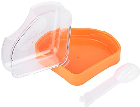 HEEPDD Ecktoilette für Kleine Haustiere, Kompakter Dreieckiger Sandbadbehälter mit Abnehmbarem Design, Durchscheinendes Kunststoffmaterial für Hamster, Rennmäuse, Mäuse, Einfache Reinigung und