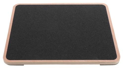 HOUDERCO Holz Balance Board für Erwachsene mit Rutschfester Filzunterlage Gleichgewichtstrainer und Stabilisationsgerät für Yoga und Fitnessübungen zu Hause