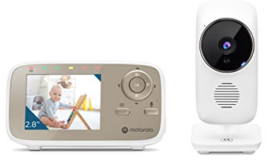 Motorola Baby mbp483-g Motorola MBP 483-Baby Monitor con Telecamera Schermo a Colori e connessione a infrarossi-Bianco, 1 Unità 2.8
