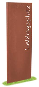prima terra Deko- und Sichtschutzelement Edelrost Lieblingsplatz H=158cm B=60cm