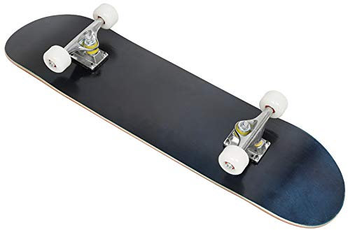 JOSHNESE Skateboard Komplettboard Ahorn Holz für Kinder, Jugendliche und Erwachsene, mit ABEC-7 Kugellagern, Tragfähigkeit: 250 kg (Schwarz)