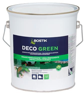 BOSTIK Deco Green Adhesivo para Césped Artificial, Verde - Pegado Permanente, Resiste Humedad y Altas Temperaturas, Fácil Aplicación, en Gran Cantidad de Soportes, Monocomponente Listo para Usar, 4 kg