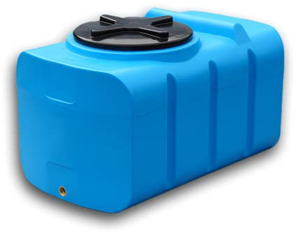 Varile Serbatoio per acqua potabile 180L Blu | Senza BPA | Filettatura in ottone 3/4 integrata | Made in EU | Sicuro per gli alimenti