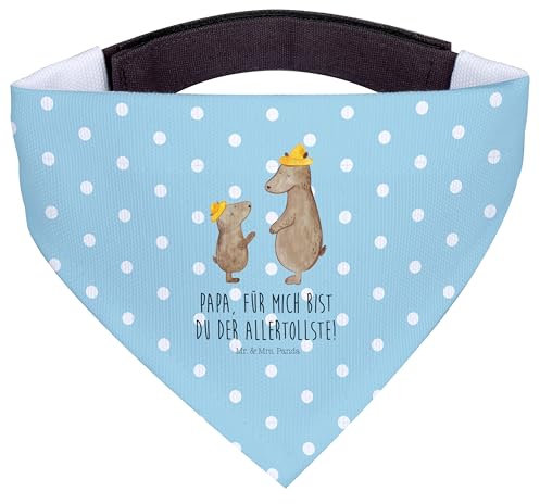 Mr. & Mrs. Panda Hundehalstuch M Bären mit Hut - Geschenk, Hunde, Vatertag, Paps, Tuch, Kinder, Mittel, Family, Muttertag, Mittelgroße, Halstuch