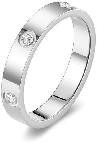 Tidefire Unisex Stainless Steel Love Friendship Ring Titanium Steel Ring