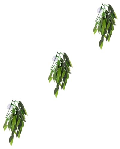 DOITOOL 3pièces Plante Aquatique Artificielle Rotin Réaliste pour Aquarium Décoration Naturelle Paysage De Réservoir Accessoire pour Poissons Simulation De Plante pour Terrarium Et Bar