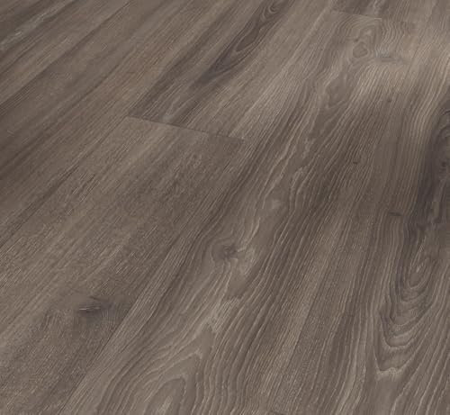 Parador Dekorboden Laminat Basic 600 Eiche Studioline braungrau Naturmattstruktur Schlossdiele 4-V-Fuge