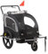 Zelsius Fahrradanhänger 2 Kinder | 2in1 Anhänger mit Joggerfunktion, Kinderfahrradanhänger | Transportwagen, Buggywagen, Kinderanhänger | Jogger Buggy, Fahranhänger, Transportanhänger