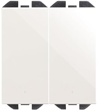 SIMON - Interruptor Conmutador Doble, Serie Simon 270, Interruptor de Pared, Fácil de Instalar, Empotrable, Apto para Interiores (IP20), Color Blanco (20001201-090)