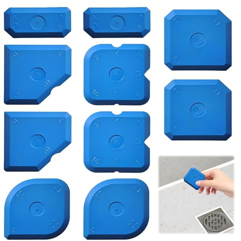 Silicone Seam Tool, 10 Pcs Reusable Silicone Sealant Applicator for Kitchen/Bathroom/Ceramic Precise Sealing