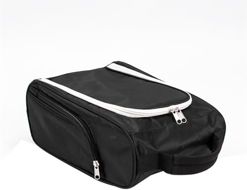 TWEW Praktische Golf-Schuhtasche mit Seitentaschen, Reißverschluss-Schuhträger mit Außentaschen, Golf-Geschenke für Männer oder Frauen