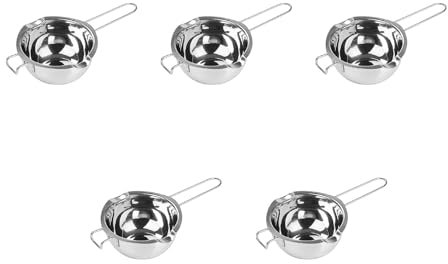 JUNNASALIKER Wax Melting Pot Metal Double Boiler Insert Non-stick Easy Cleaning For Butter Chocolate Cheese Caramel Melt For Home Decor Lamps Table Holders For Wall Decoration