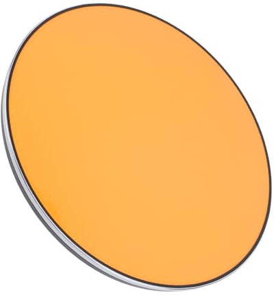 RASTKY RV-Tischplatte, Runde Holz-Orange-Hochglanz-Marine-Tischplatte, 450 Mm, für Yacht-Deck-Terrasse
