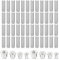 48 PCS Dowel Pins Center Dowel Centre Point Set 6/8/10/12mm, M3×14mm Sourcing Map Cylindrical Shelf Support Peg Pin Rod Woodworking Alignment Tool Points Marker Drill Center For Woodwork Drill Tools