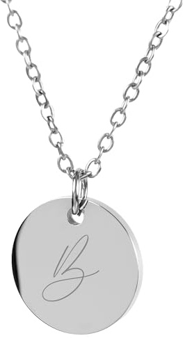 Aurelyn Personalisierte Kette mit Gravur – Halskette personalisiert für Damen – Kettenanhänger mit Namen oder Initialen – Geschenkidee für Frauen, Freundin, Mama oder dich selbst