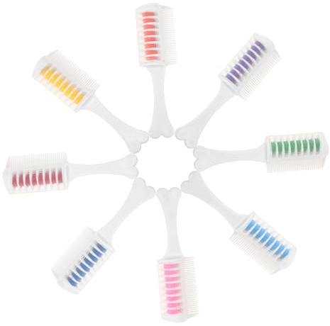 PACKOVE 8pièces Peigne à Craie Pour Cheveux Coloration Temporaire Teinture Pour Cheveux Lavable Set