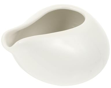 CIYODO Taza de Cerámica para Salsa sin Asa Jarra Portátil para Cremas y Siropes Recipiente Resistente y Fácil de Limpiar para Uso Doméstico y Restaurantes