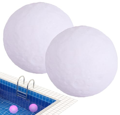 Pool Floating Lights - wasserdichte RGB -Kugellampe, Farbwechselkugel, dekorative Nachtbeleuchtungskugel, wiederaufladbares LED -Stimmungslicht | Perfekter Party Geburtstag Hochzeit Garten Pool am