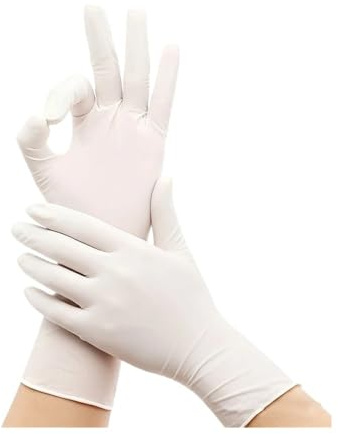 FNBDDX 20/40/80 pezzi Guanti monouso in nitrile bianco for la pulizia della cucina domestica Gatti Cani Pulizia Parrucchiere Tatuaggi Autolavaggio(20PCS,M)