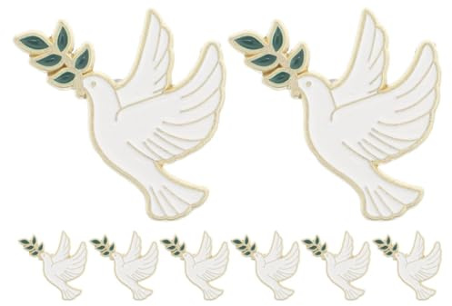 Générique 8pcs Broche Motif Paix Alliage Élégante Broche Vintage Accessoire pour Présents Formels