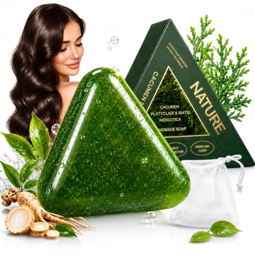 Champú Sólido, Jabón para el Cabello, Champú Hidratante sólido, Hidratante y Brillo, para hombre y mujer, Champu Volumen Cabello Fino y Pelo Graso