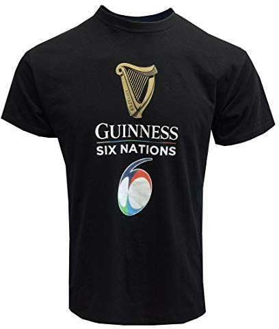 Guinness G1293 T-Shirt, Nero, Bianco, Rosso, Blu, Verde, L Unisex-Adulto