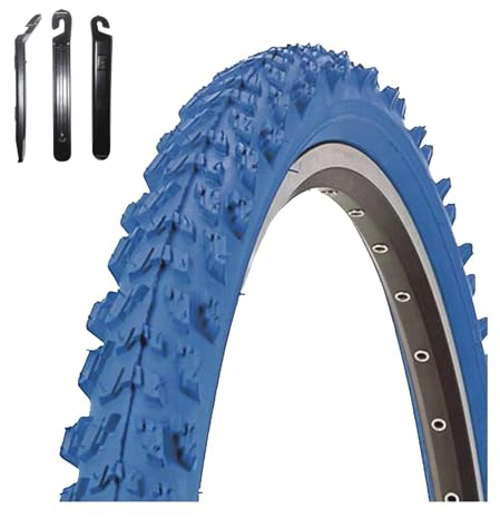 Angebot-Set / 1 x Kenda K-829 26 MTB Fahrradreifen Fahrradmantel in Blau 50-559 (26 x 1.95) inkl. 3 Reifenheber
