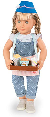 Our Generation - Retro Snack-Bauchladen Set, BD67042Z, Mehrfarbig
