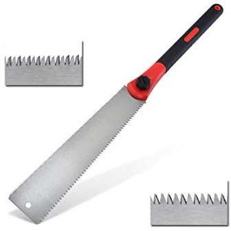 Meichoon Sega a Mano in Stile Giapponese Ryoba Sega a Doppio Bordo Intercambiabile Lama Flessibile da 30,5 cm,Per Lavorazione del Legno DC718