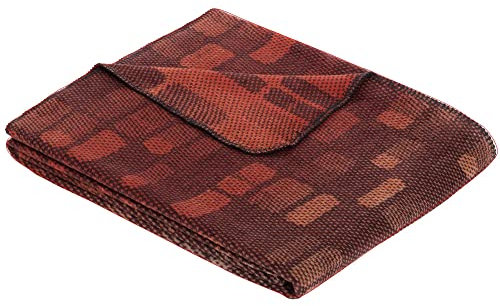 Ibena Arica Kuscheldecke 150x200 - Decke grün/Natur, angenehm warm und besonders kuschelig weich, hervorragende Qualität mit hohem Baumwollanteil