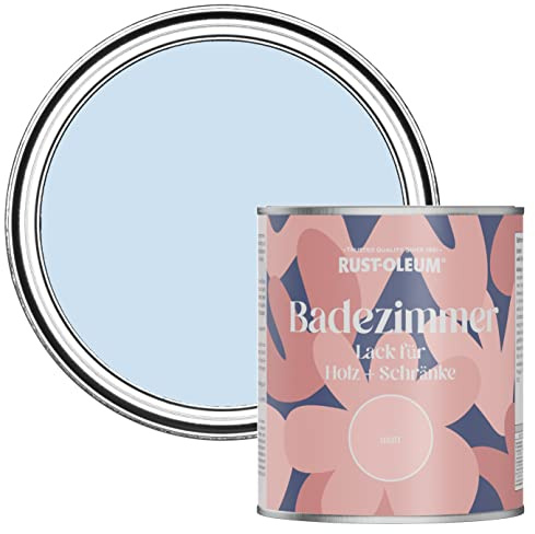 Rust-Oleum Blue Moisture Resistant Bathroom Wood and Cabinet Paint in Matt Finish - POWDER BLUE 750ML