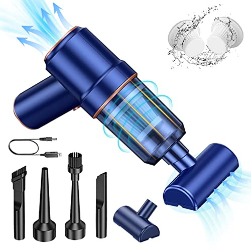 3-in-1 Druckluft Staubgebläse, Tastatur Staubsauger, Mini Staubsauger 4500Pa Super Absaugung, 45000 U/min Elektrische Staubgebläse, Tragbarer Handstaubsauger für PC, Sofa, Klavier, Auto, Haustier